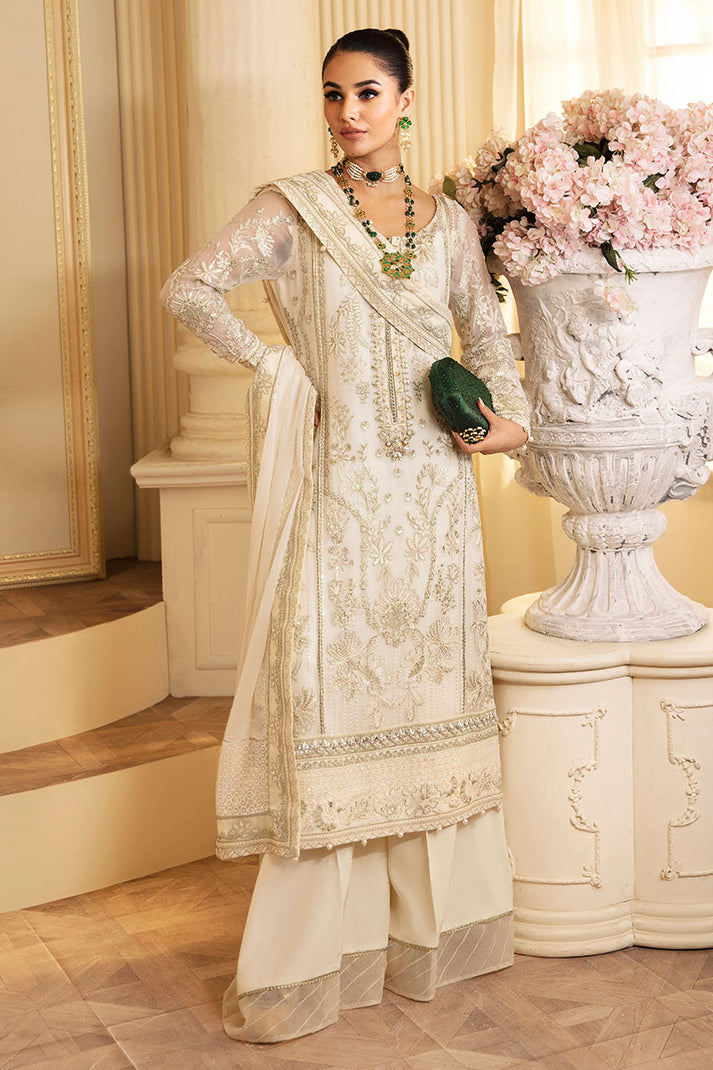 Gulaal | Embroidered Chiffon 24 | Delphine - Official Gulaal - Agha Fabrics UK