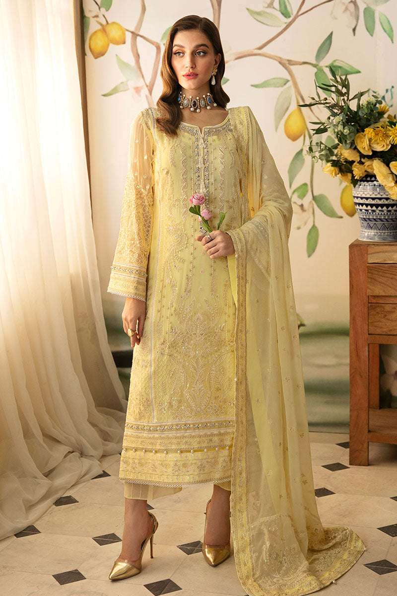 Gulaal | Embroidered Chiffon 24 | Estrella - Official Gulaal - Agha Fabrics UK