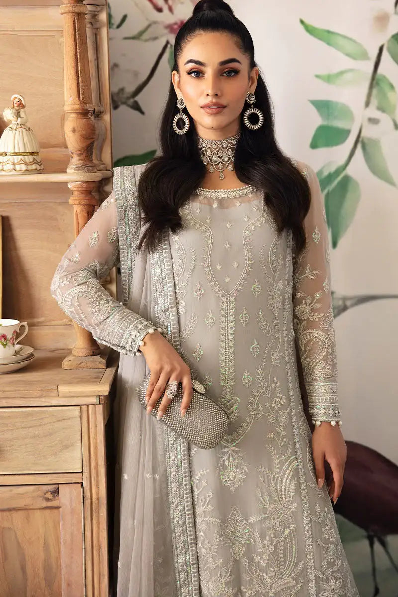 Gulaal | Embroidered Chiffon 24 | Aubrey - Official Gulaal - Agha Fabrics UK