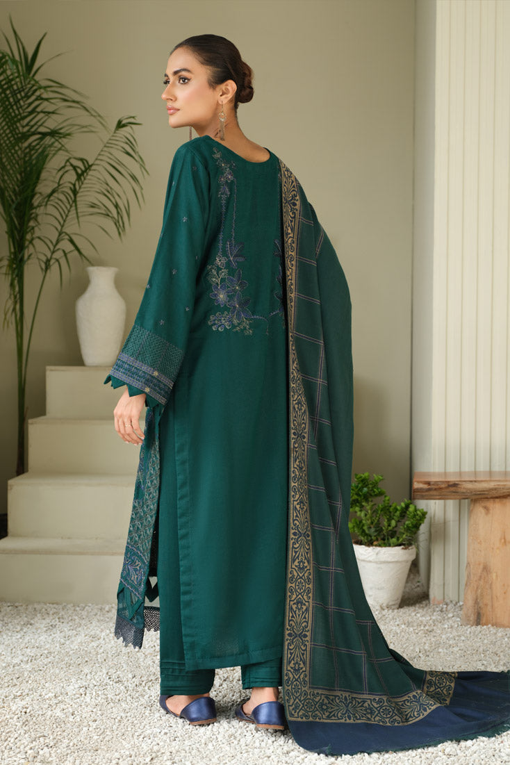 Marjjan | Aangan Embroidered Viscose | MDS-75 (GREEN) - Official Marjjan - Agha Fabrics UK