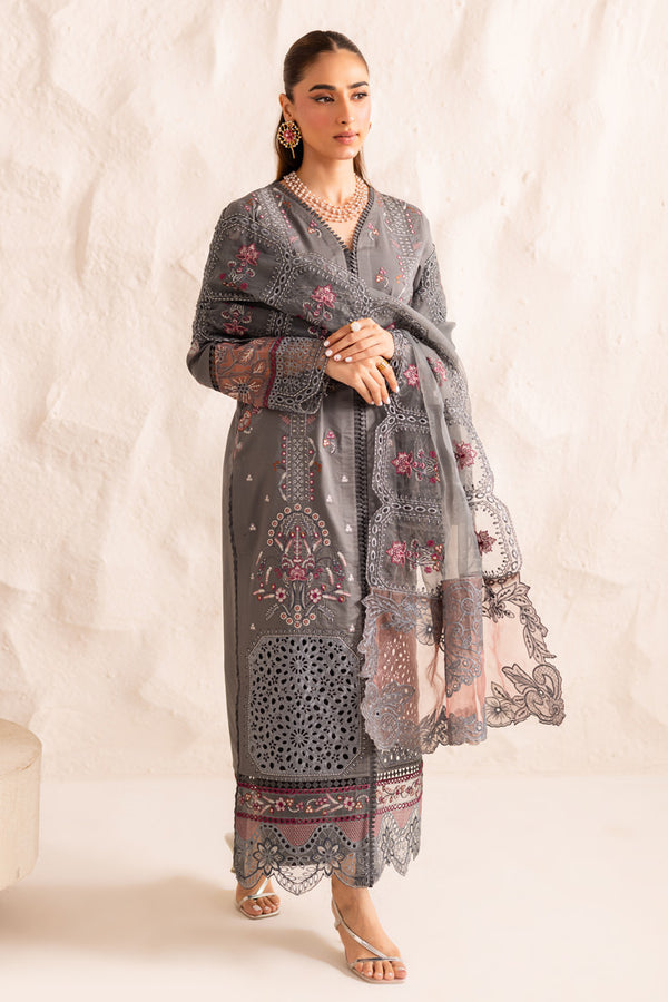 Marjjan | Guzel Lawn | SMC 205-B (Grey) - Official Marjjan - Agha Fabrics UK