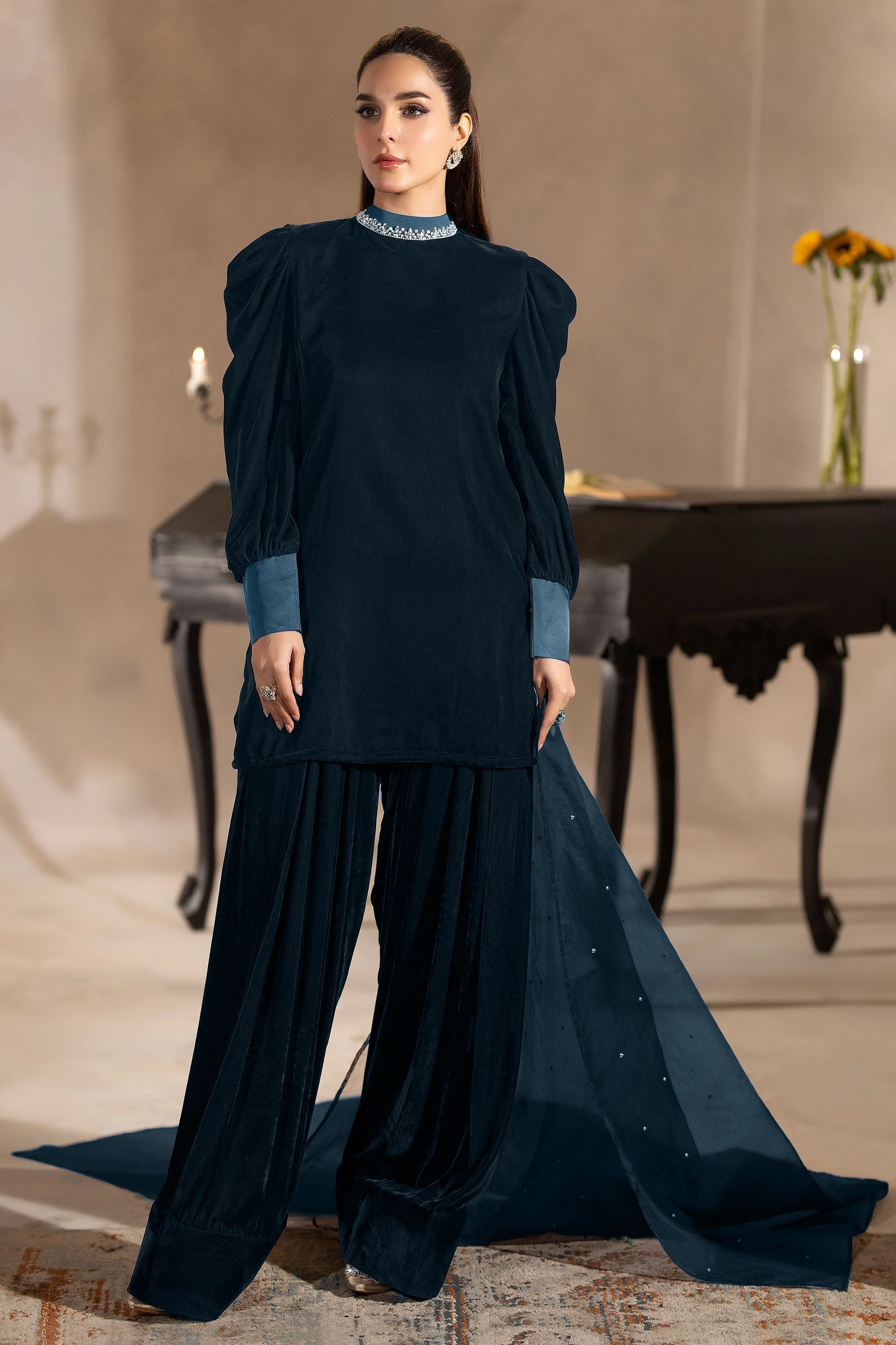 Hana | Mavi Velvets | Royal Reverie - Official Hana - Agha Fabrics UK