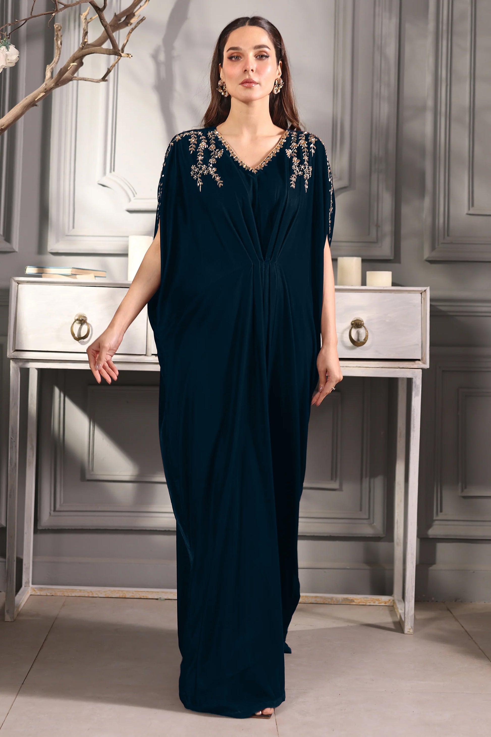 Hana | Mavi Velvets | Majestic Muse - Official Hana - Agha Fabrics UK