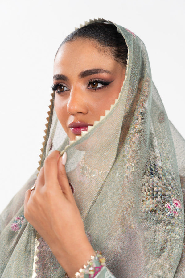 Al Karam | Luxe Formals | RTS | SHIRT, LINING, TROUSER & DUPATTA H - Official Al Karam - Agha Fabrics UK