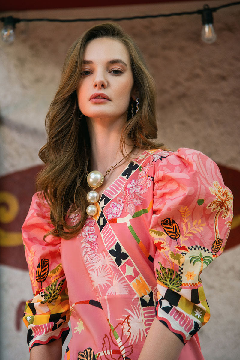 Mushq | La Dolce Hemline Prints 25 | Spring Avenue - Official Mushq - Agha Fabrics UK