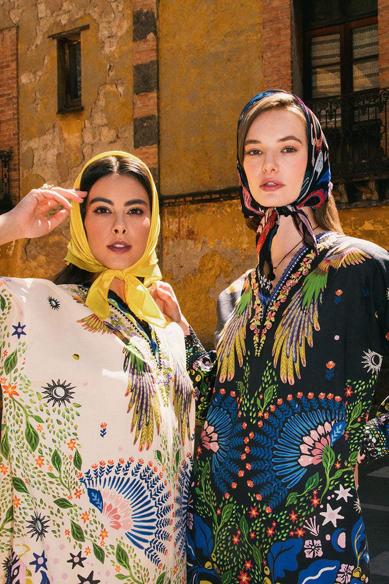 Mushq | La Dolce Hemline Prints 25 | Magnolias - Official Mushq - Agha Fabrics UK