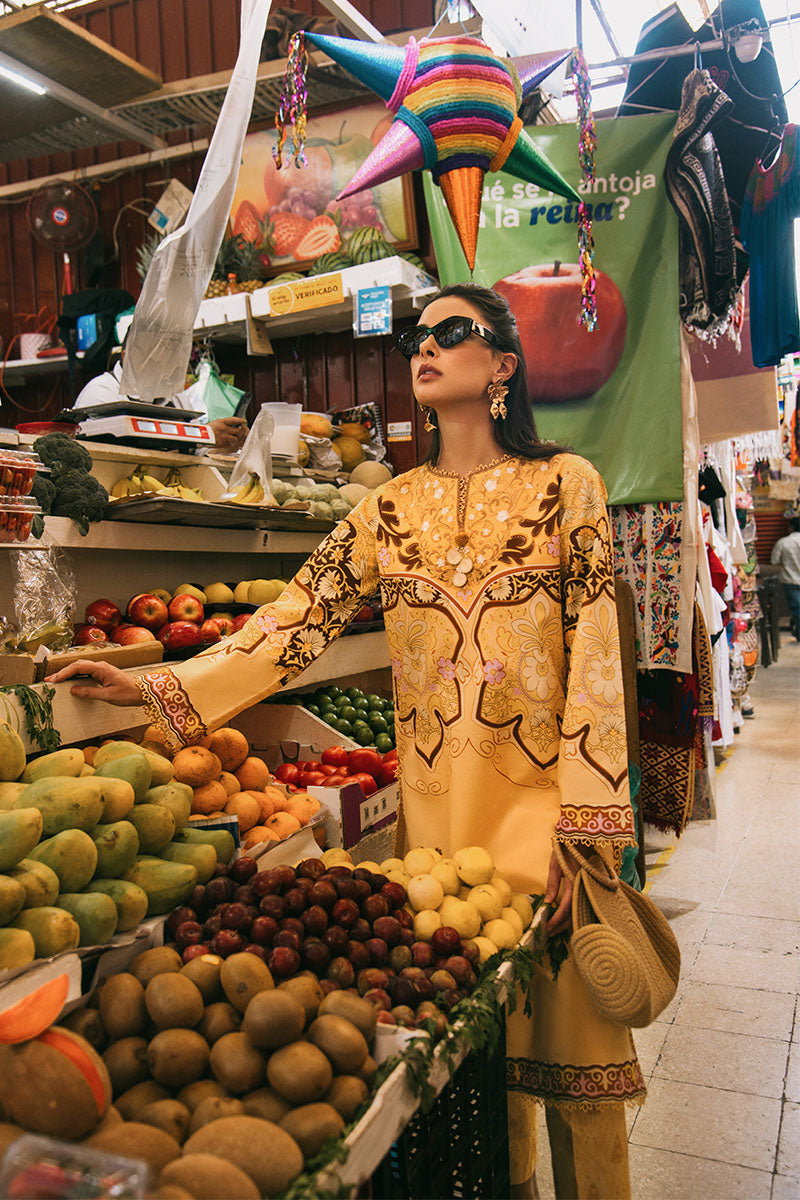 Mushq | La Dolce Hemline Prints 25 | Blossing Almond - Official Mushq - Agha Fabrics UK