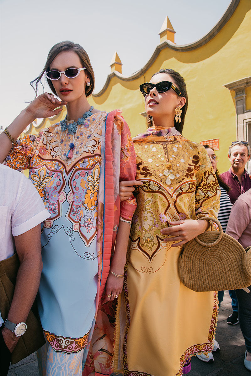 Mushq | La Dolce Hemline Prints 25 | Blossing Almond - Official Mushq - Agha Fabrics UK