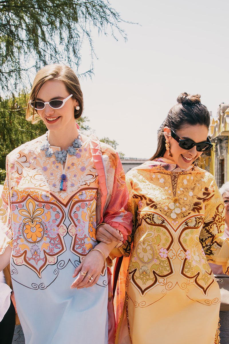 Mushq | La Dolce Hemline Prints 25 | Water Lily - Official Mushq - Agha Fabrics UK