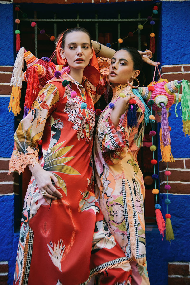 Mushq | La Dolce Hemline Prints 25 | Ride Vineyard - Official Mushq - Agha Fabrics UK