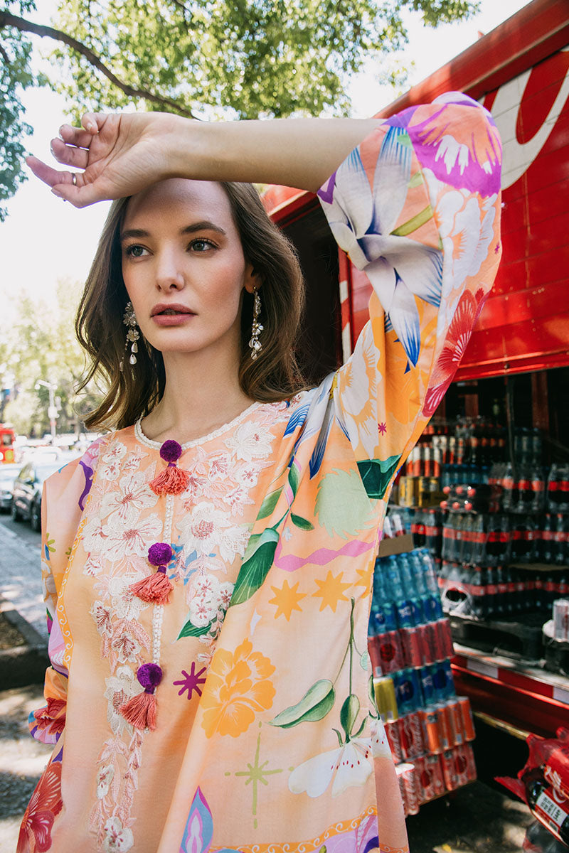 Mushq | La Dolce Hemline Prints 25 | Angels Song - Official Mushq - Agha Fabrics UK