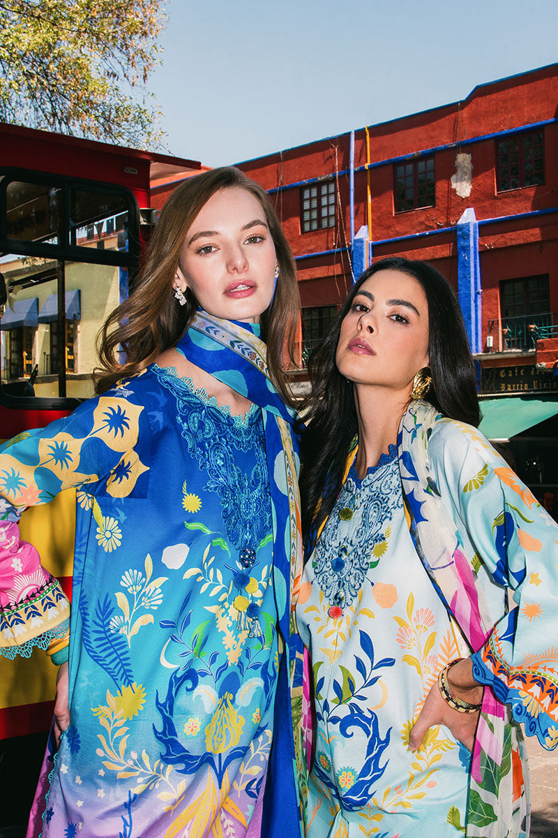 Mushq | La Dolce Hemline Prints 25 | Floral Paradise - Official Mushq - Agha Fabrics UK