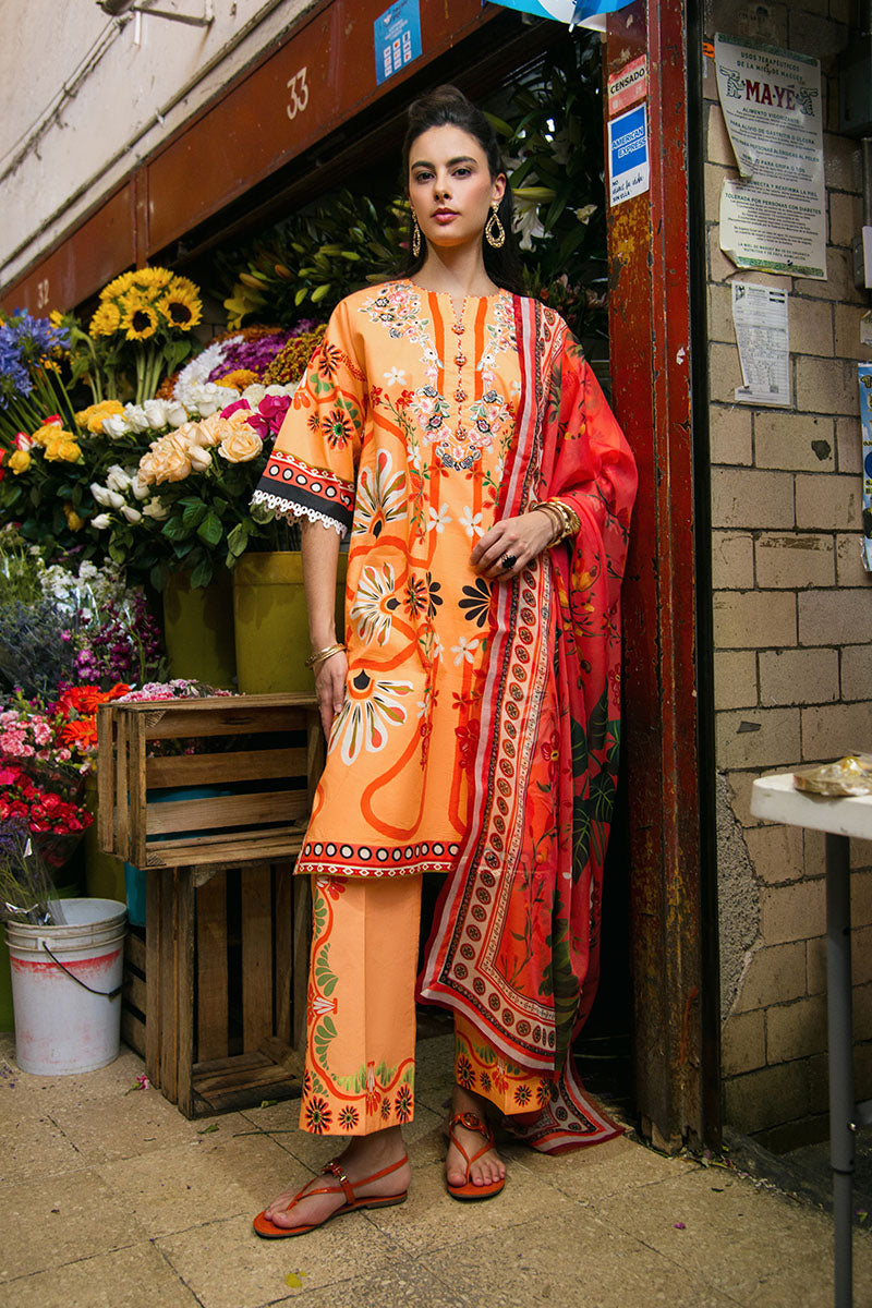 Mushq | La Dolce Hemline Prints 25 | Doves of Garden - Official Mushq - Agha Fabrics UK