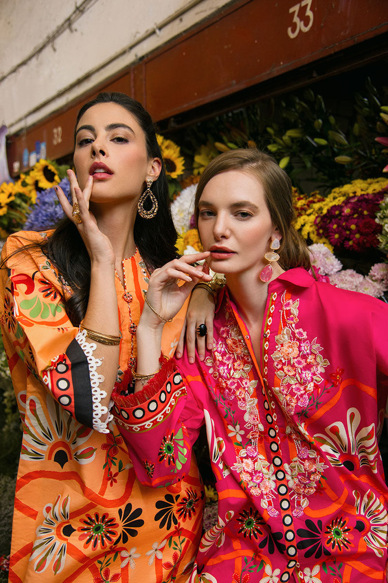 Mushq | La Dolce Hemline Prints 25 | Doves of Garden - Official Mushq - Agha Fabrics UK