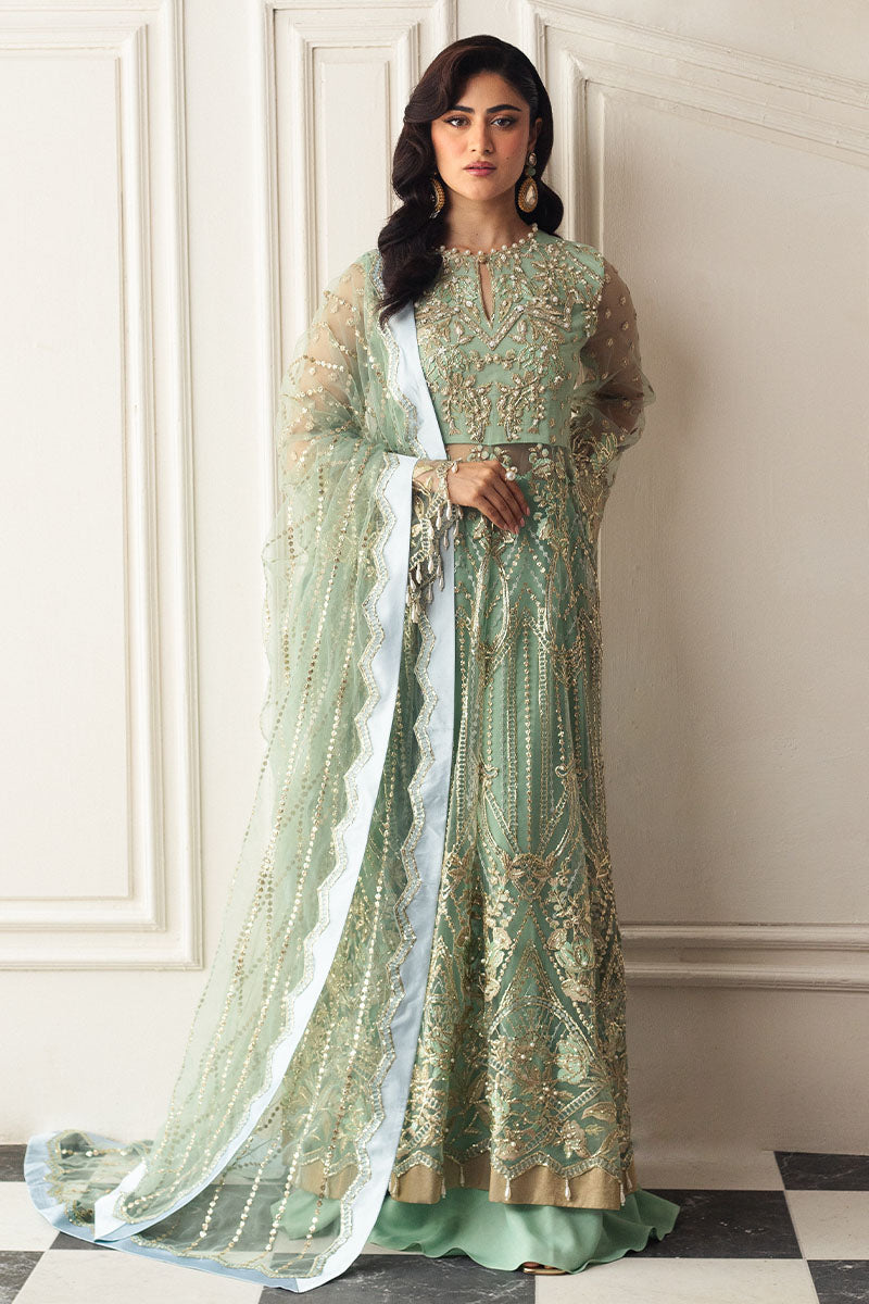 Mushq | Hemline Aura Debut Wedding Formals | PISTACHIO - Official Mushq - Agha Fabrics UK
