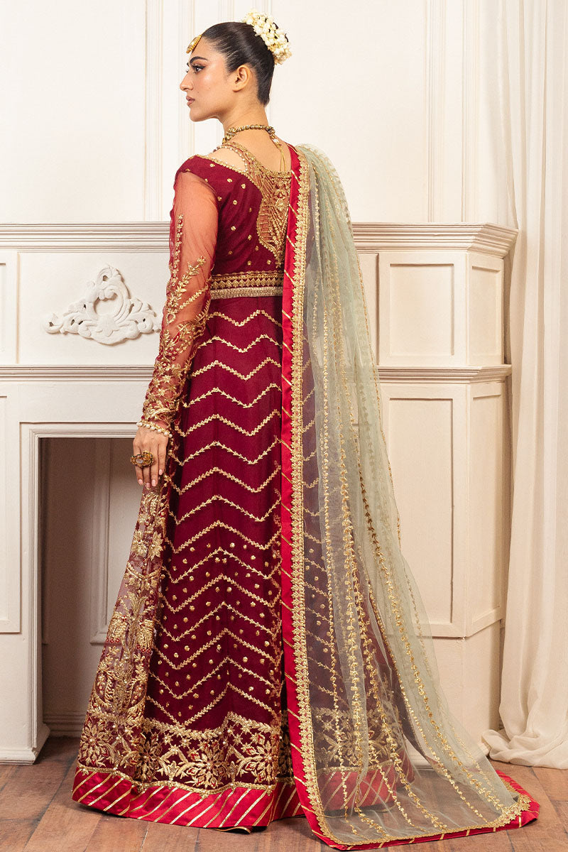 Mushq | Hemline Aura Debut Wedding Formals | SCARLET - Official Mushq - Agha Fabrics UK