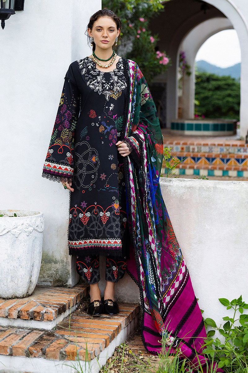 Mushq | Mirasol Printed Cambric | Medi Noche - Official Mushq - Agha Fabrics UK