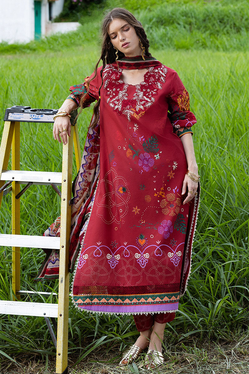Mushq | Mirasol Printed Cambric | Amber Bosque - Official Mushq - Agha Fabrics UK