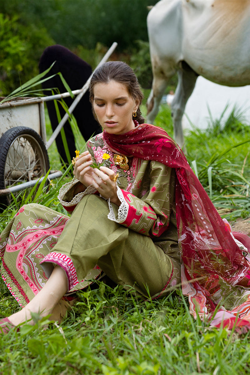 Mushq | Mirasol Printed Cambric | Cielo Sol - Official Mushq - Agha Fabrics UK