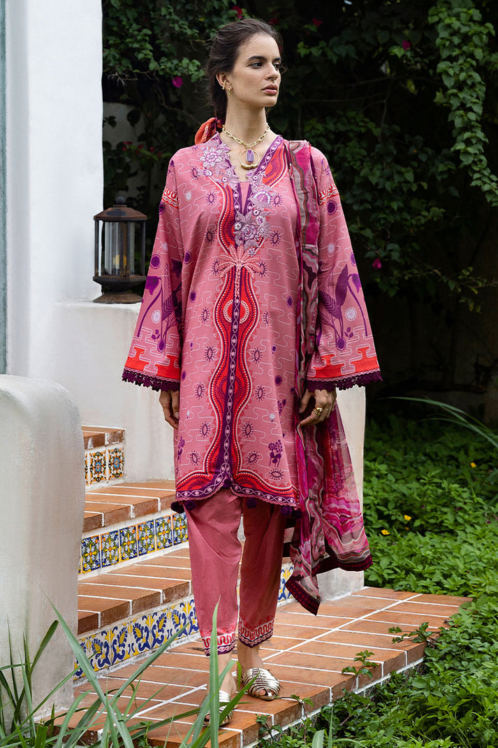 Mushq | Mirasol Printed Cambric | Coral Mar - Official Mushq - Agha Fabrics UK