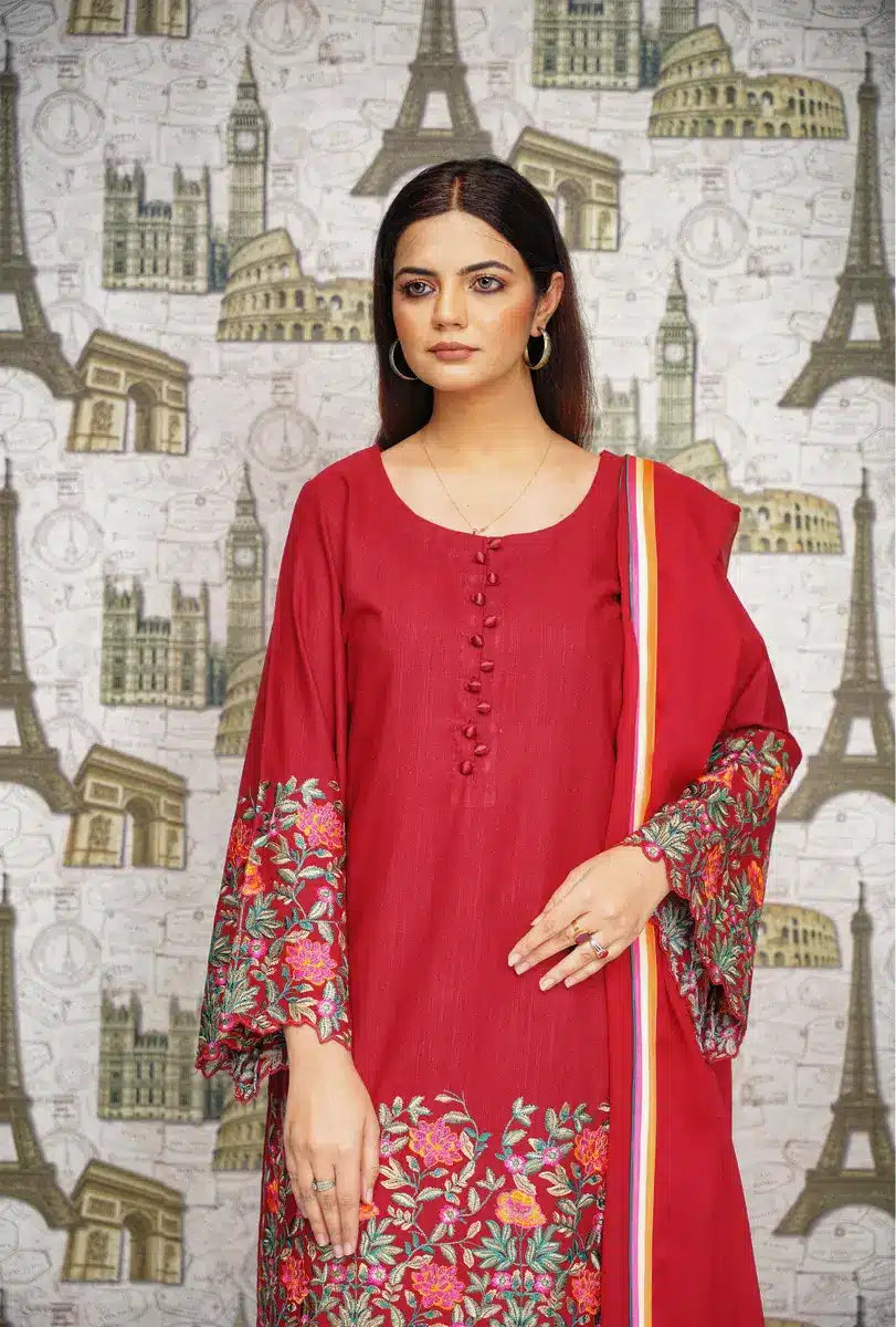 Hoorain Basics | Slub Winter 23 | HB-MRN - Official Hoorain Basics - Agha Fabrics UK
