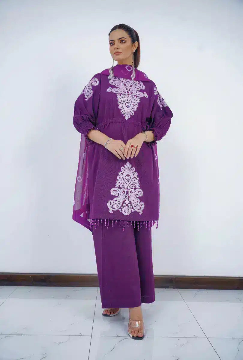 Hoorain Basics | Slub Winter 23 | HB-PPL - Official Hoorain Basics - Agha Fabrics UK