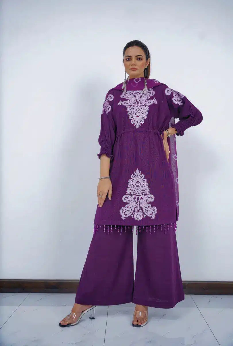 Hoorain Basics | Slub Winter 23 | HB-PPL - Official Hoorain Basics - Agha Fabrics UK