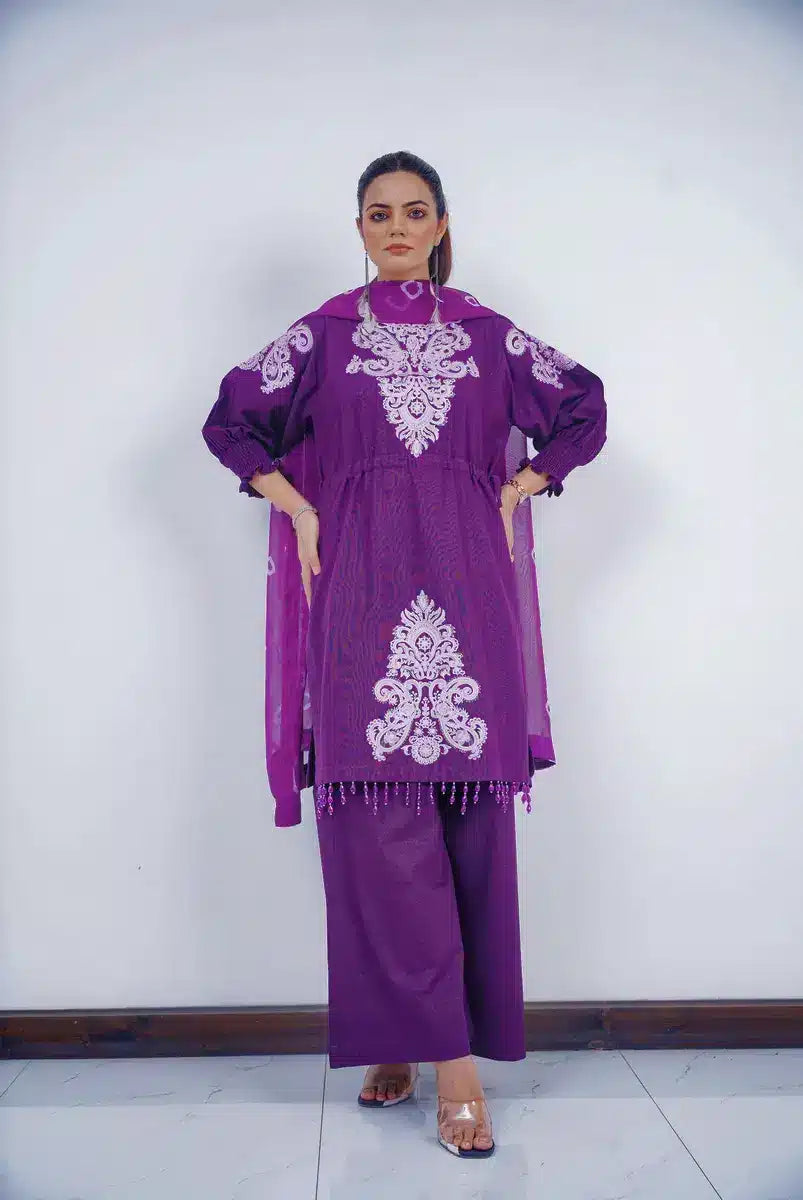 Hoorain Basics | Slub Winter 23 | HB-PPL - Official Hoorain Basics - Agha Fabrics UK