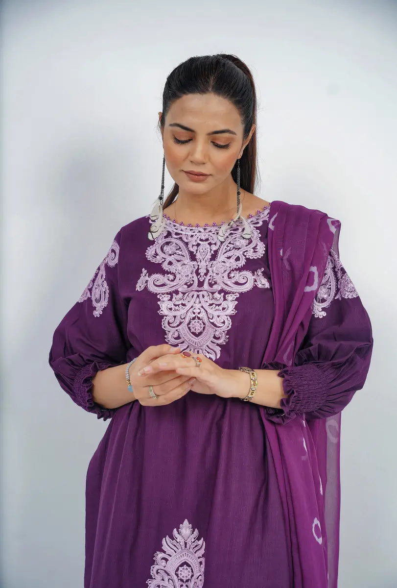 Hoorain Basics | Slub Winter 23 | HB-PPL - Official Hoorain Basics - Agha Fabrics UK