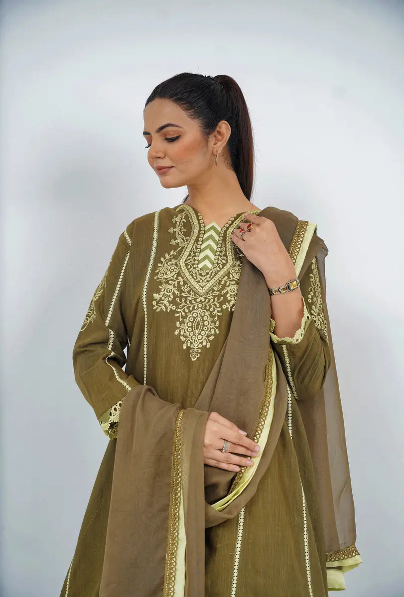 Hoorain Basics | Slub Winter 23 | HB-MND - Official Hoorain Basics - Agha Fabrics UK