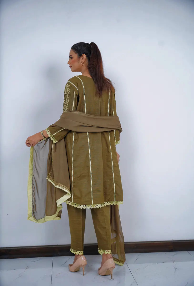 Hoorain Basics | Slub Winter 23 | HB-MND - Official Hoorain Basics - Agha Fabrics UK