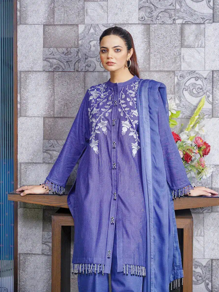 Hoorain Basics | Slub Winter 23 | HB-IBL - Official Hoorain Basics - Agha Fabrics UK