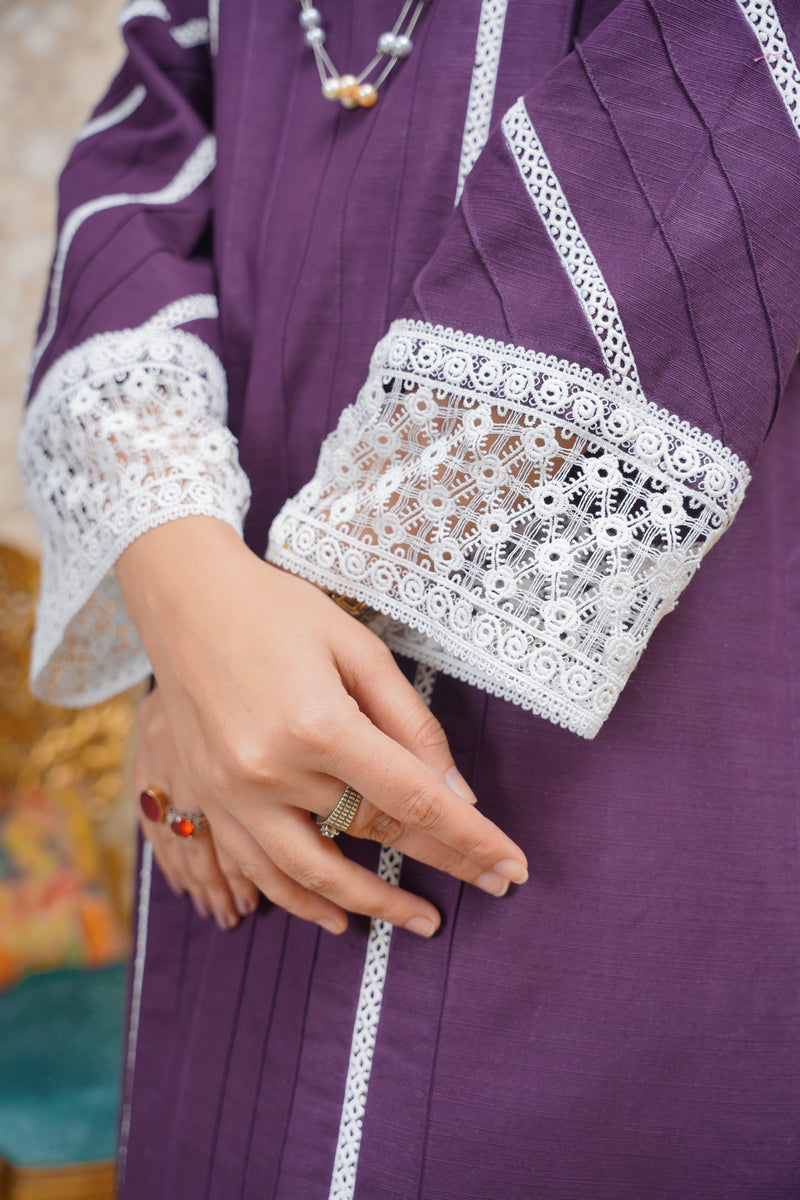 Hoorain Basics | Slub Winter 23 | HB-PUR - Official Hoorain Basics - Agha Fabrics UK