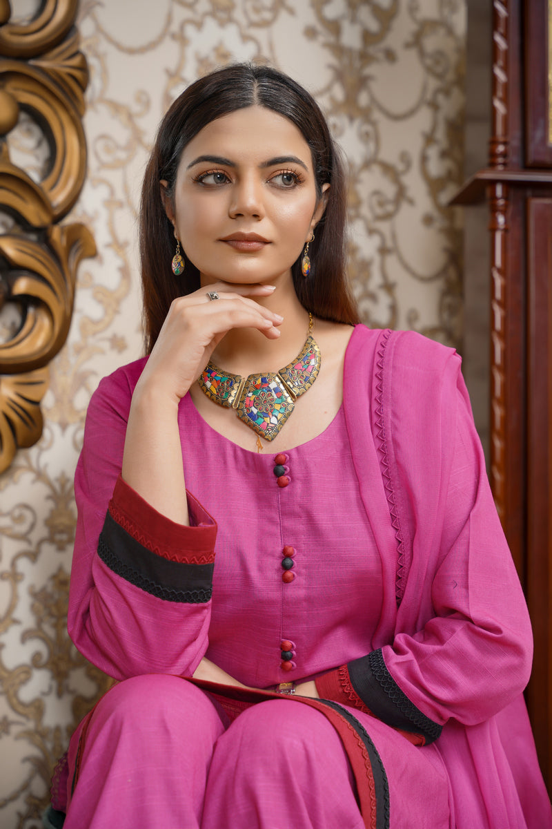 Hoorain Basics | Slub Winter 23 | HB-MGN - Official Hoorain Basics - Agha Fabrics UK