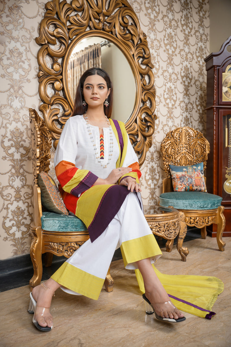 Hoorain Basics | Slub Winter 23 | HB-WHT - Official Hoorain Basics - Agha Fabrics UK
