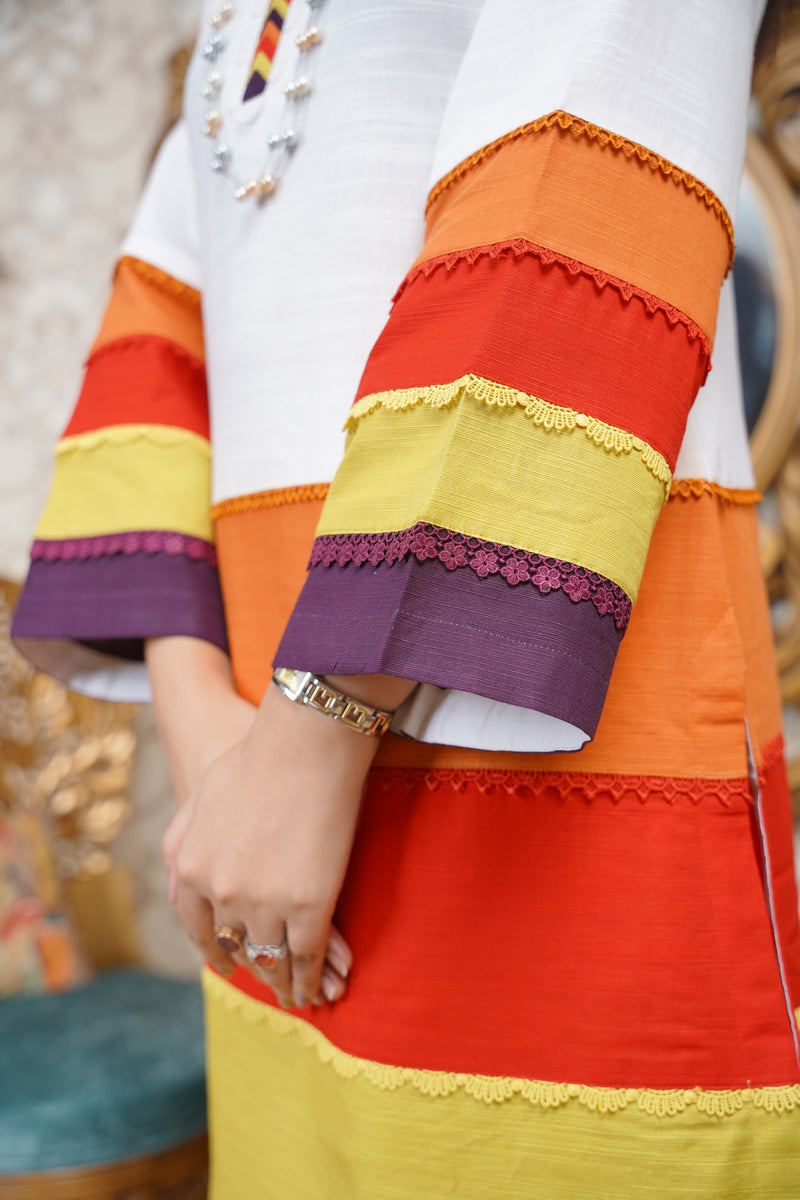 Hoorain Basics | Slub Winter 23 | HB-WHT - Official Hoorain Basics - Agha Fabrics UK