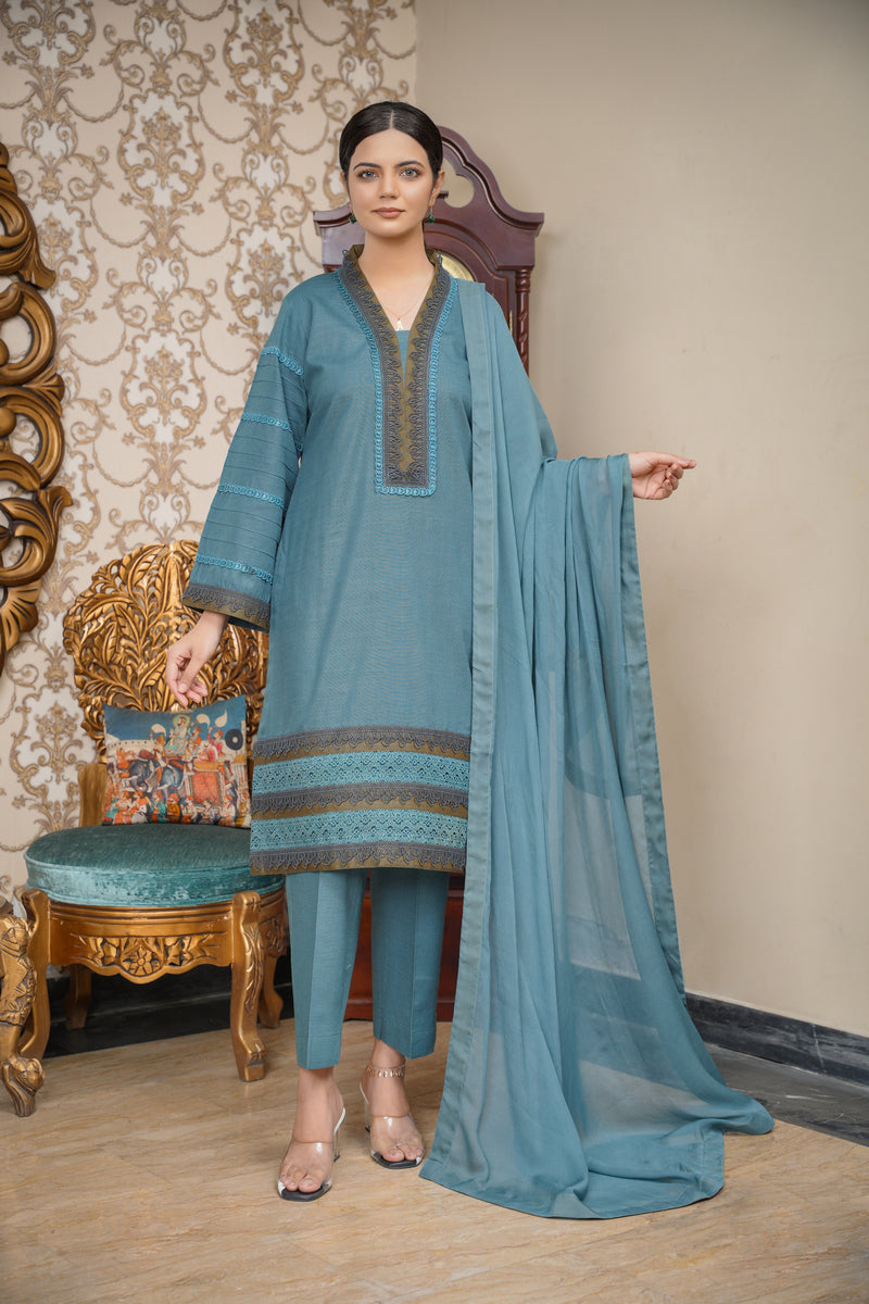 Hoorain Basics | Slub Winter 23 | HB-ZINC - Official Hoorain Basics - Agha Fabrics UK