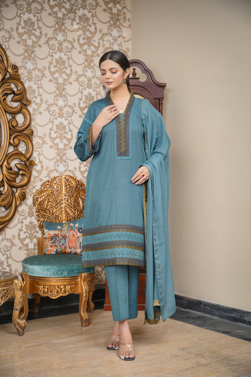 Hoorain Basics | Slub Winter 23 | HB-ZINC - Official Hoorain Basics - Agha Fabrics UK