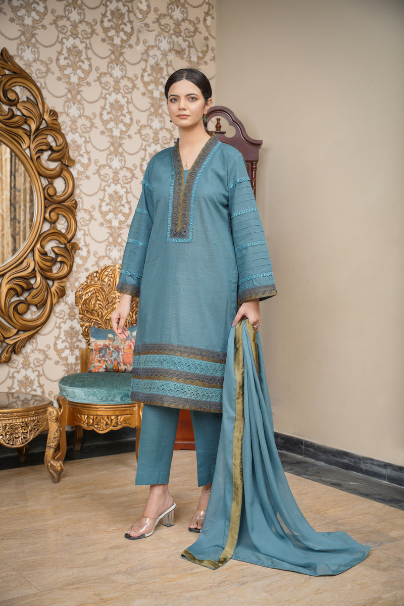 Hoorain Basics | Slub Winter 23 | HB-ZINC - Official Hoorain Basics - Agha Fabrics UK