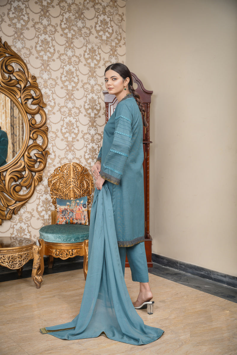 Hoorain Basics | Slub Winter 23 | HB-ZINC - Official Hoorain Basics - Agha Fabrics UK