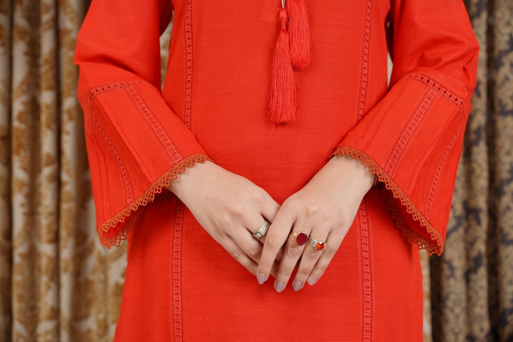 Hoorain Basics | Slub Winter 23 | HB-RD - Official Hoorain Basics - Agha Fabrics UK