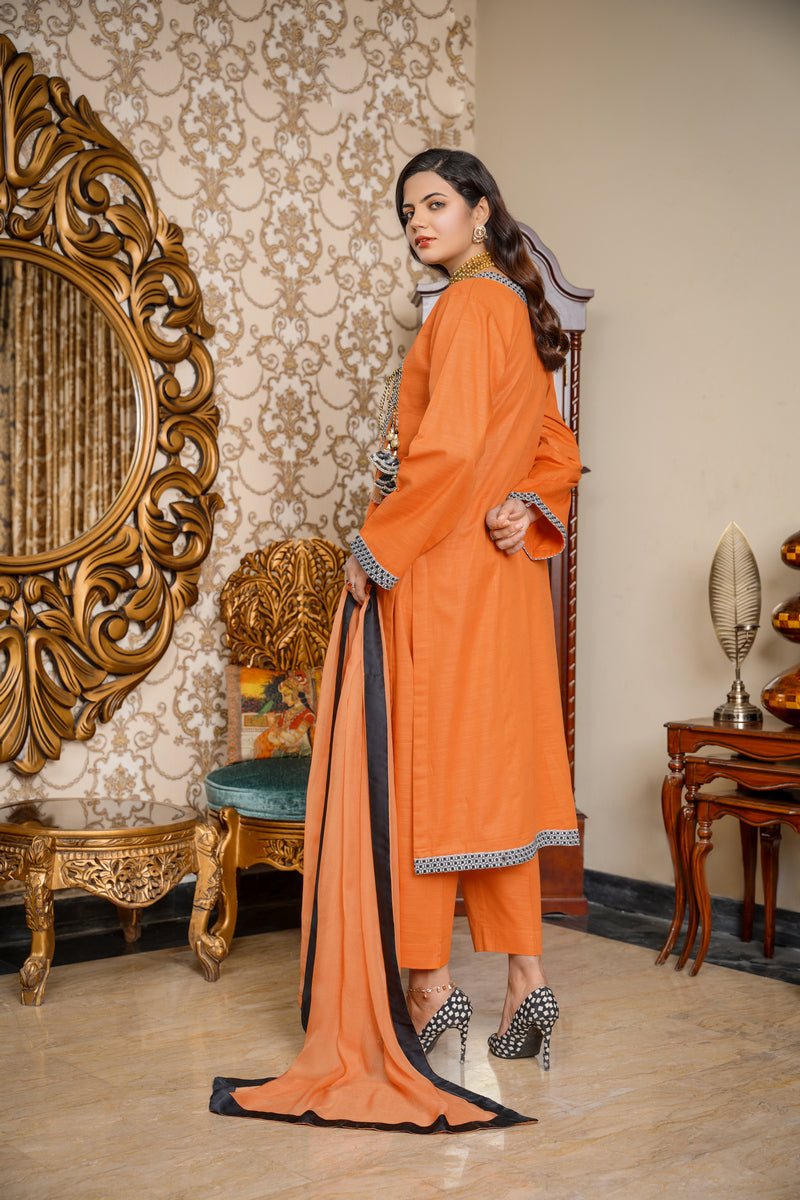 Hoorain Basics | Slub Winter 23 | HB-ORN - Official Hoorain Basics - Agha Fabrics UK
