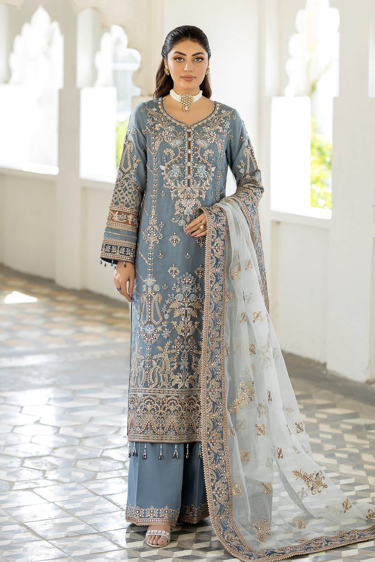 Imrozia Premium | Baad e Saba Formals | IP-57 Khushboo - Official Imrozia Premium - Agha Fabrics UK