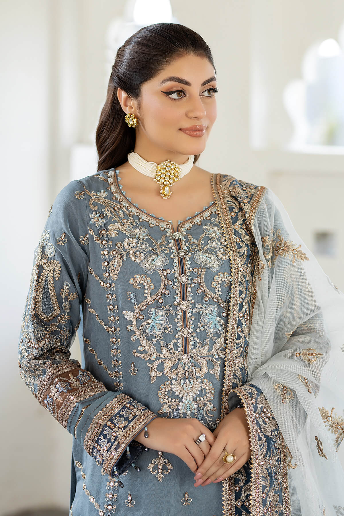 Imrozia Premium | Baad e Saba Formals | IP-57 Khushboo - Official Imrozia Premium - Agha Fabrics UK