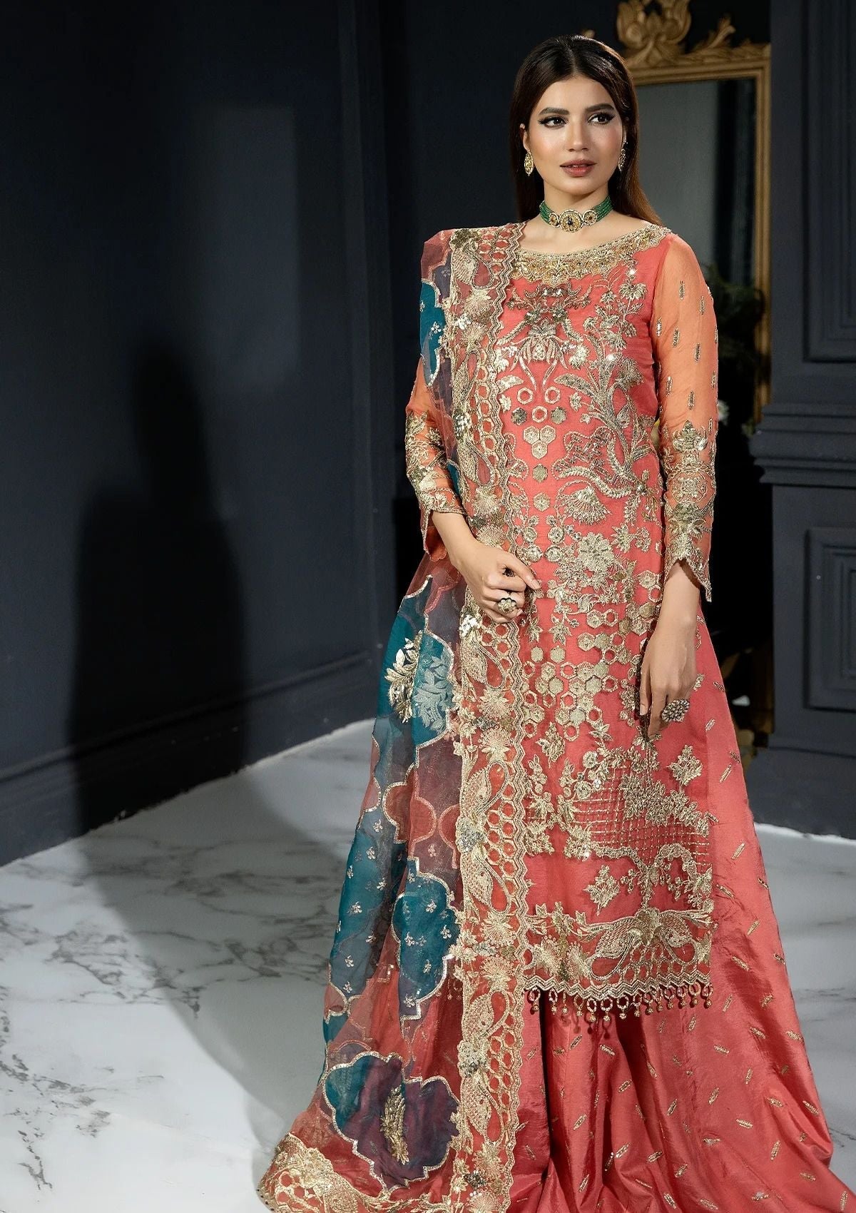 Formal Collection - Imrozia - Andaaz-E-Khaas - Bridal - IB#40 - Giaa - Official Imrozia - Agha Fabrics UK