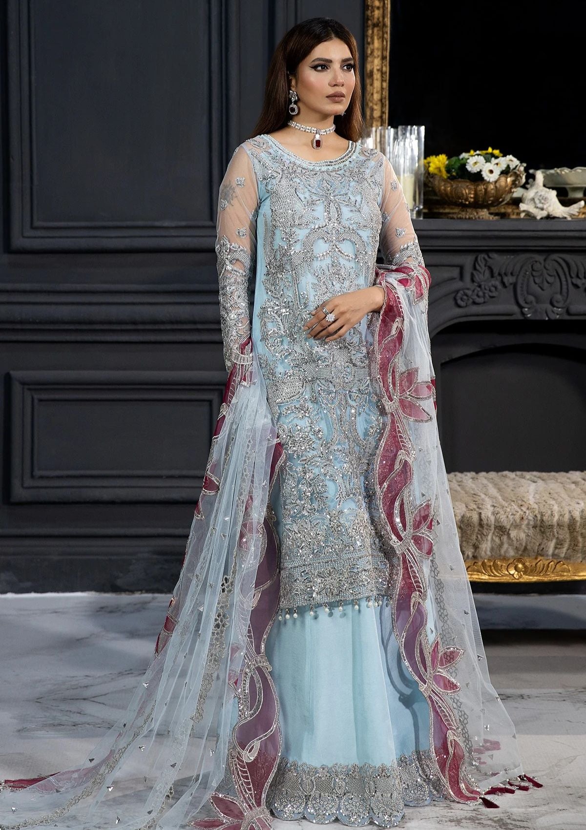 Formal Collection - Imrozia - Andaaz-E-Khaas - Bridal - IB#46 - Azeen - Official Imrozia - Agha Fabrics UK