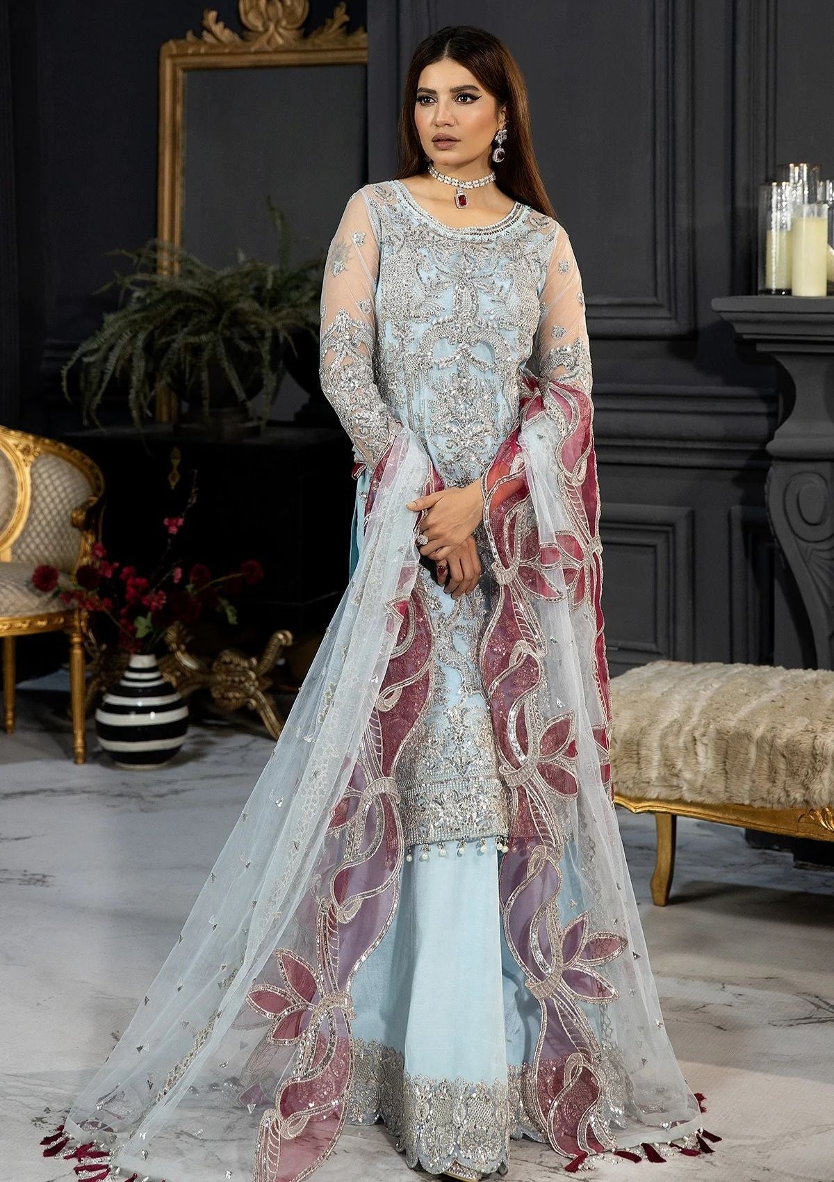 Formal Collection - Imrozia - Andaaz-E-Khaas - Bridal - IB#46 - Azeen - Official Imrozia - Agha Fabrics UK