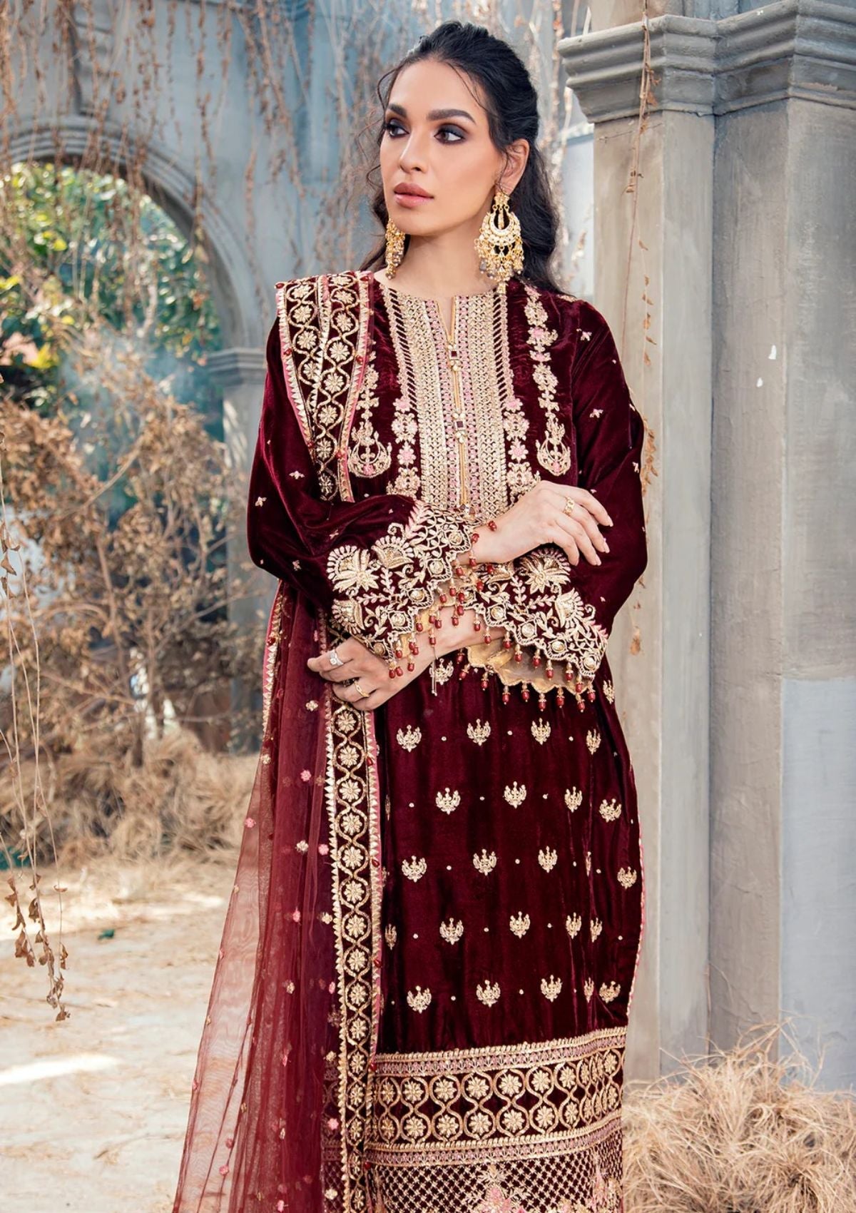 Winter Collection - Anaya - Velour De Fete - VL#05 - Lucille - Official Anaya - Agha Fabrics UK