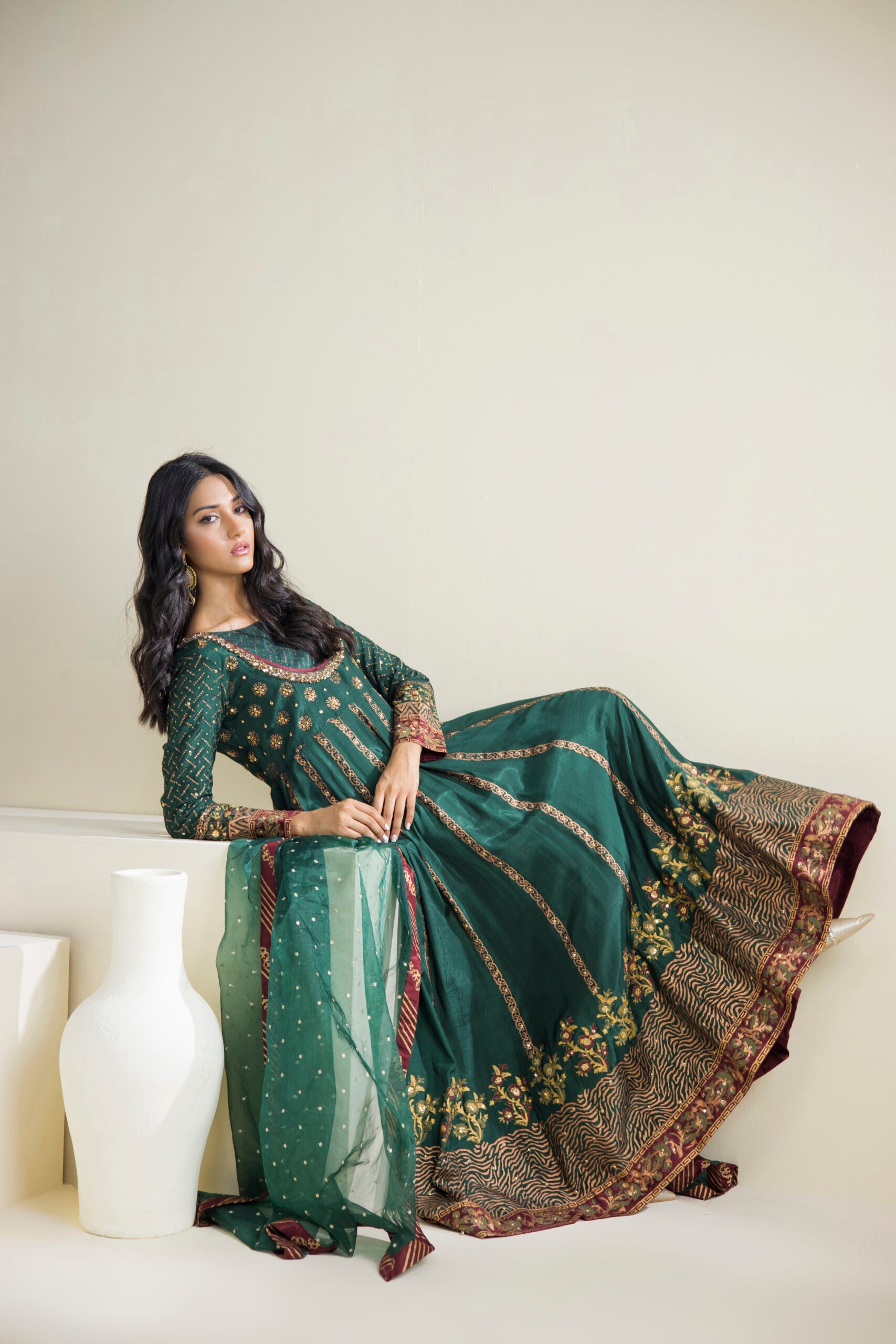 Farhat Jahan | Luxury Pret | Reyah - Official Farhat Jahan - Agha Fabrics UK