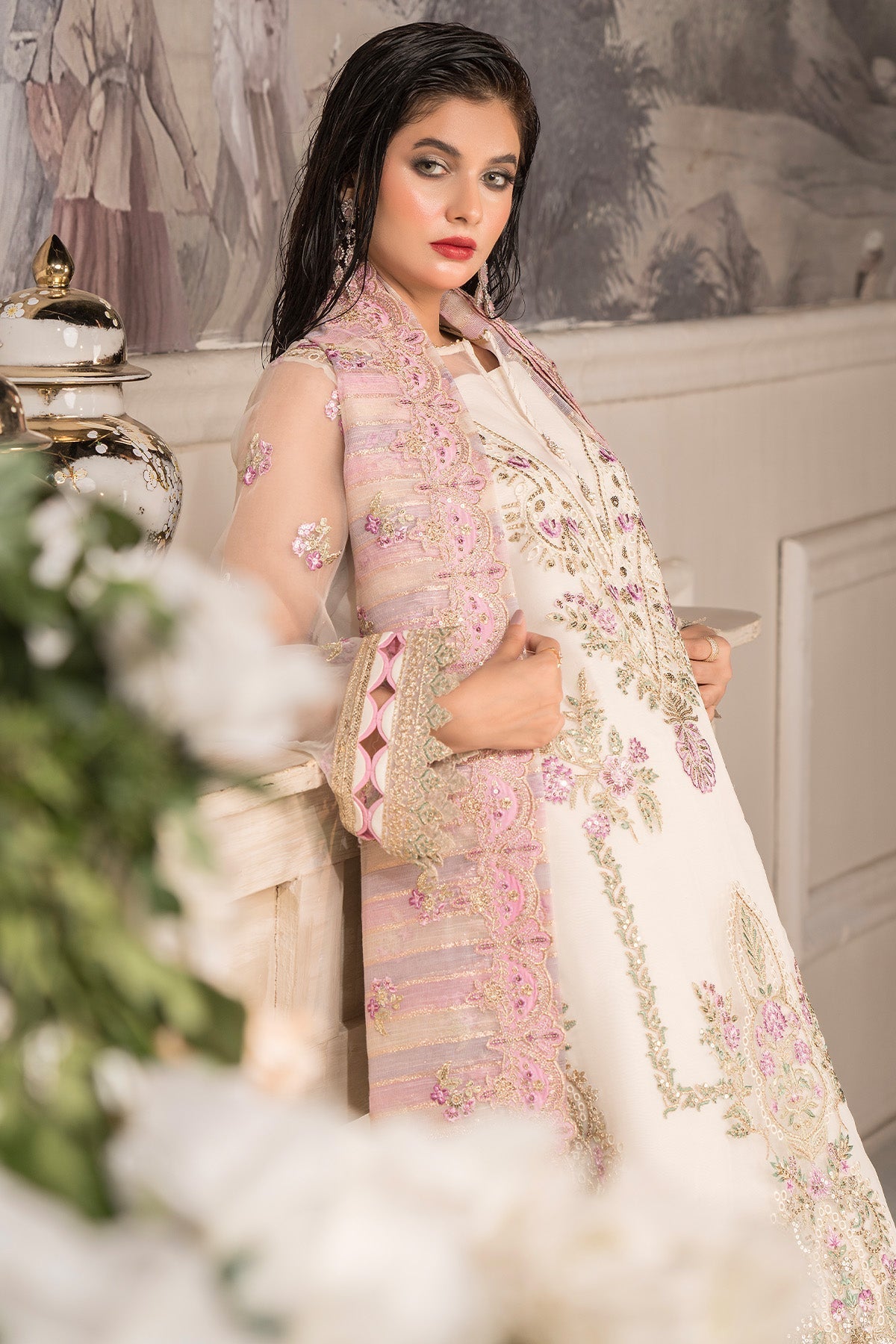 Imrozia Premium | Dilkash Formals | IP-108 Saanjh - Official Imrozia Premium - Agha Fabrics UK